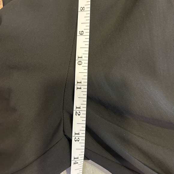 🖤”Mi Ami” Elegant Black Ruffle “Chiffon” Belted Jumpsuit and Zip Back Size XS 🖤 - Picture 9 of 13